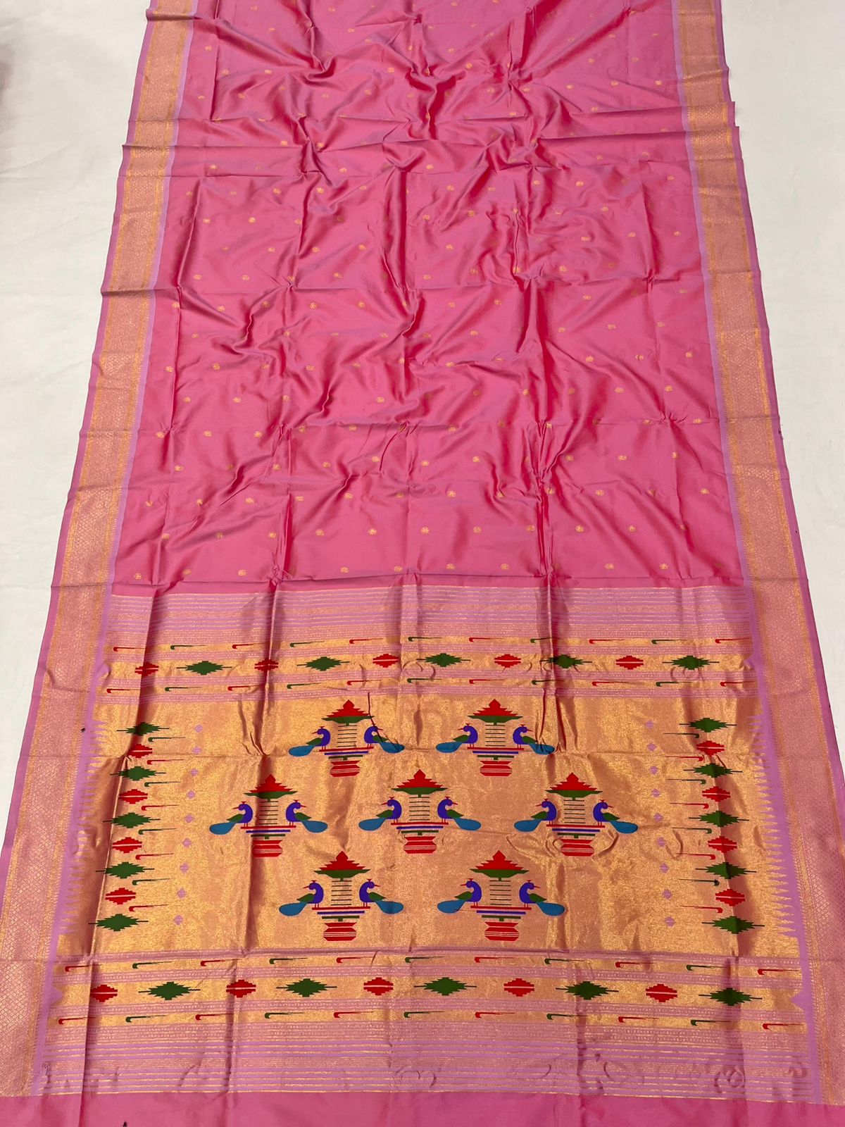 Double Pallu Saree Soft Silk