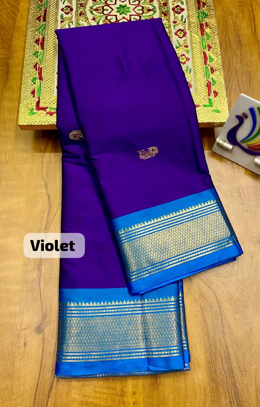 Mor paithani saree