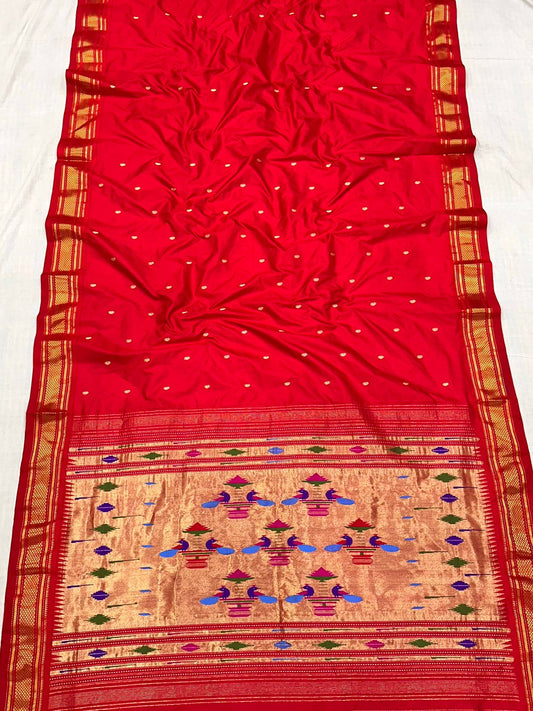 Handloom Double Pallu Paithani Saree