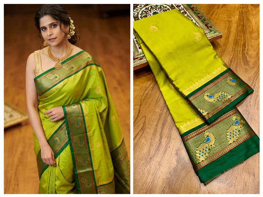 Peacock Paithani saree