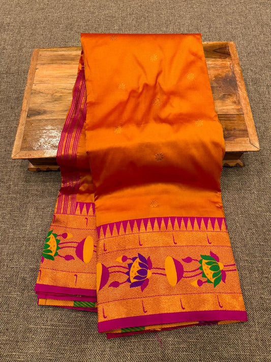 Lotus Soft Silk Paithani