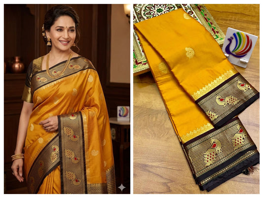 Peacock Paithani saree