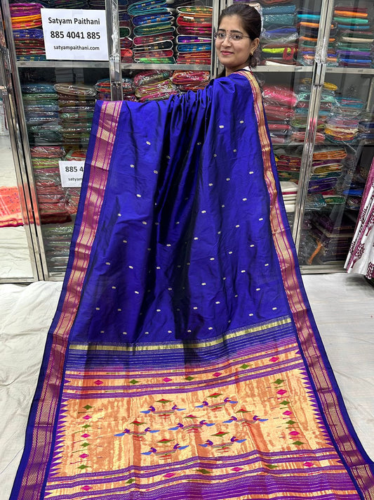 Handloom Double Pallu Paithani Saree