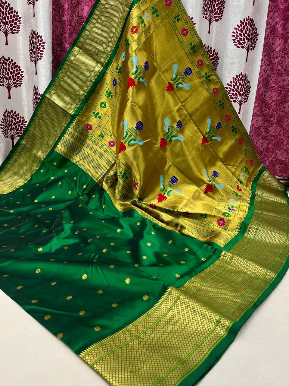 Semi Kalannjali Paithani Saree