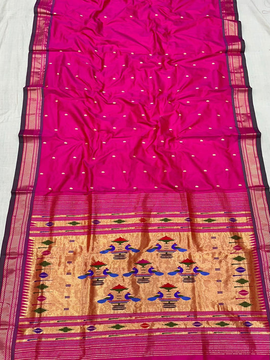 Handloom Double Pallu Paithani Saree