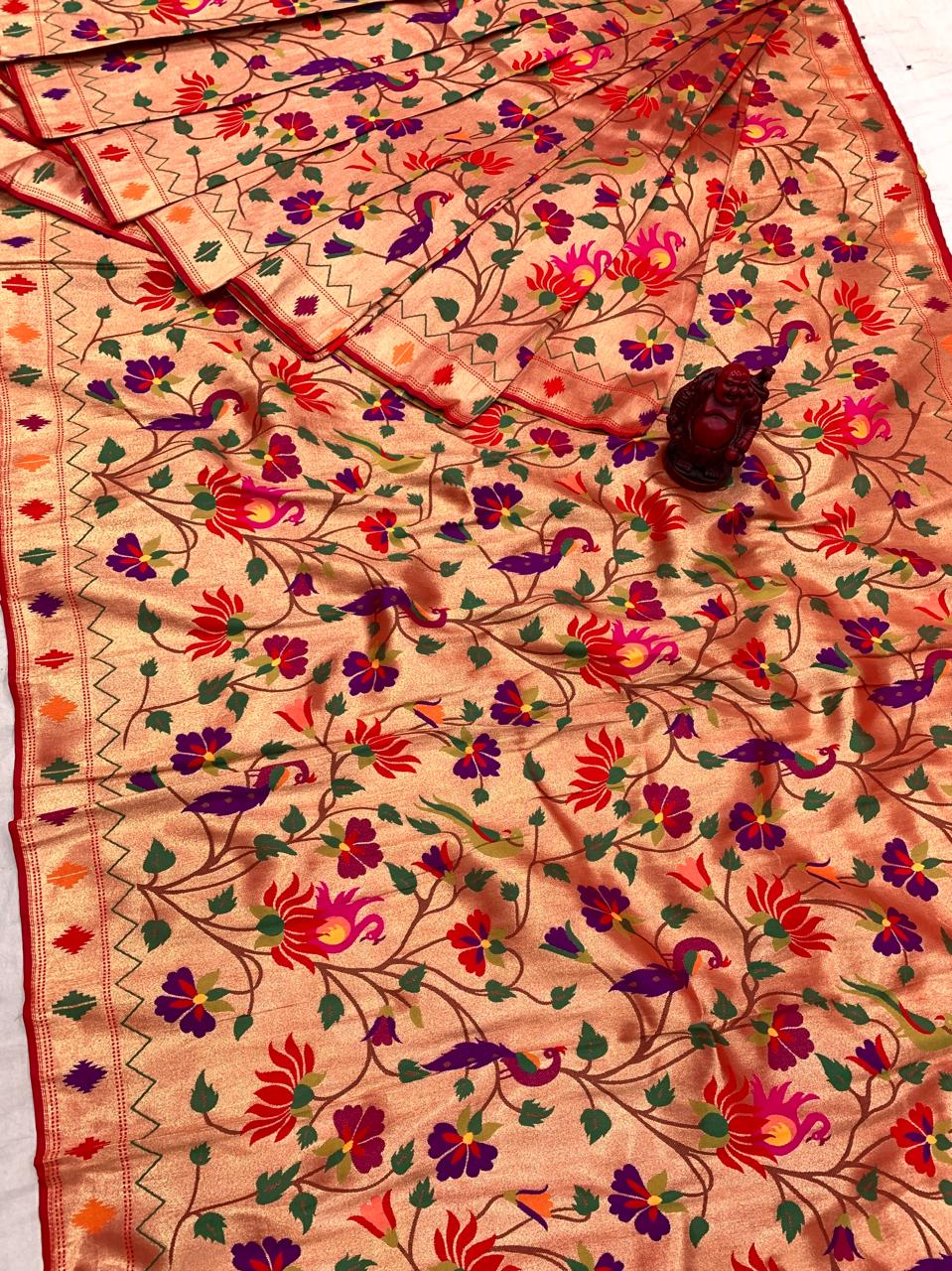 Allover Paithani Brocket Fabric