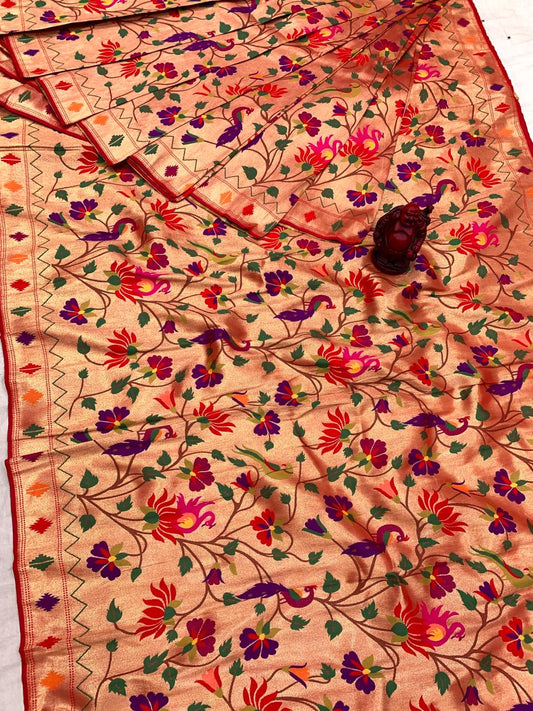 Allover Paithani Brocket Fabric