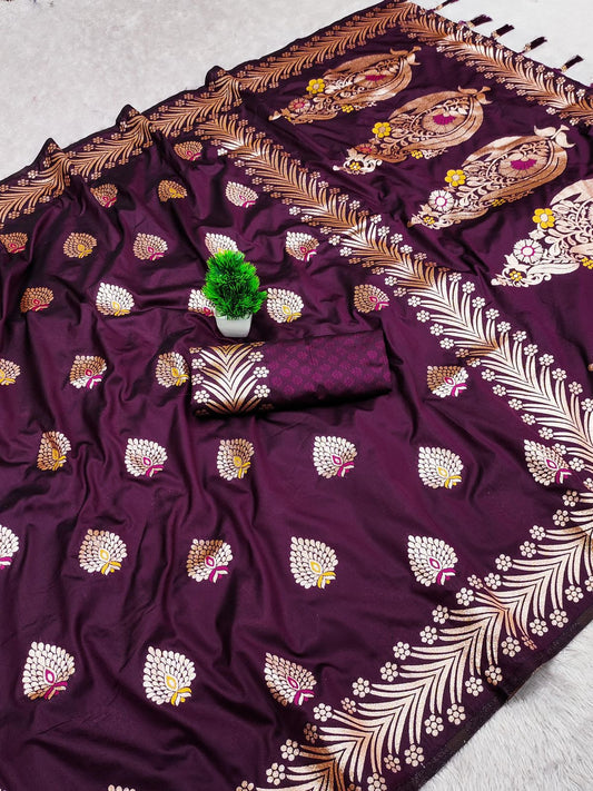 Kajal Soft Silk Banarasi Saree