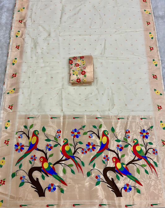 Kanchivaram Soft Silk Paithani Saree