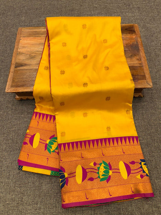 Lotus Soft Silk Paithani