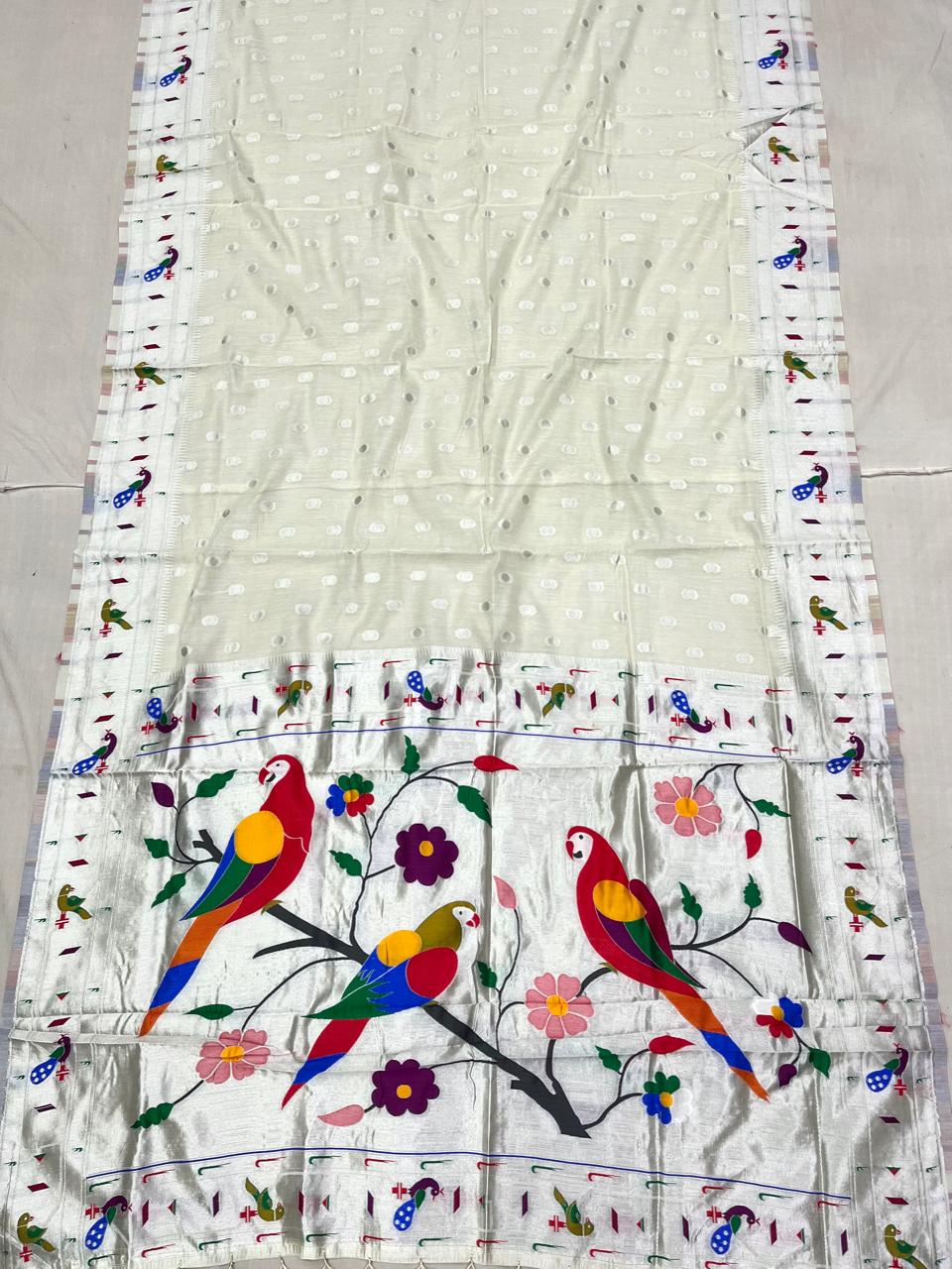 More Popat Cotton Paithani Saree