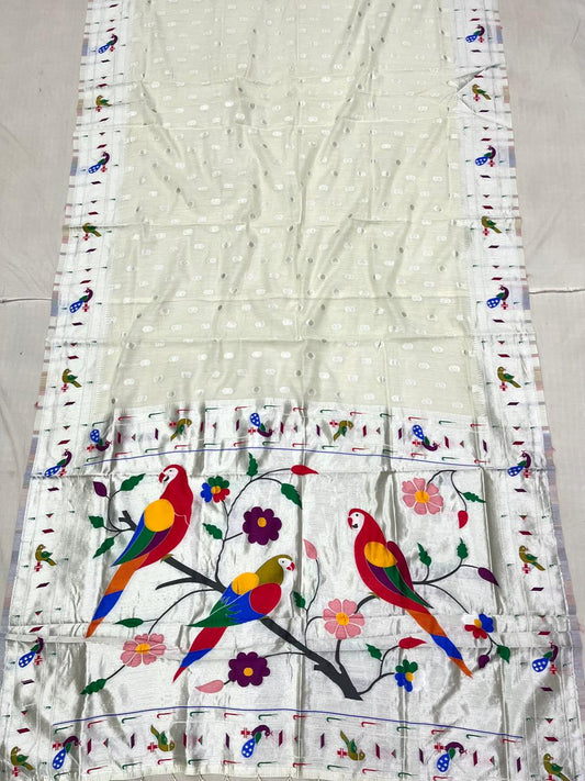 More Popat Cotton Paithani Saree