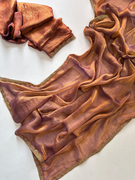 Golden Tissue Saree