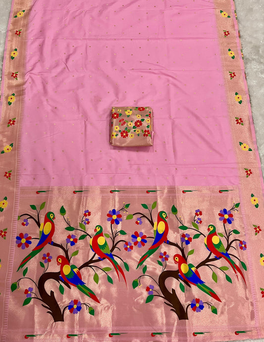 Kanchivaram Soft Silk Paithani Saree