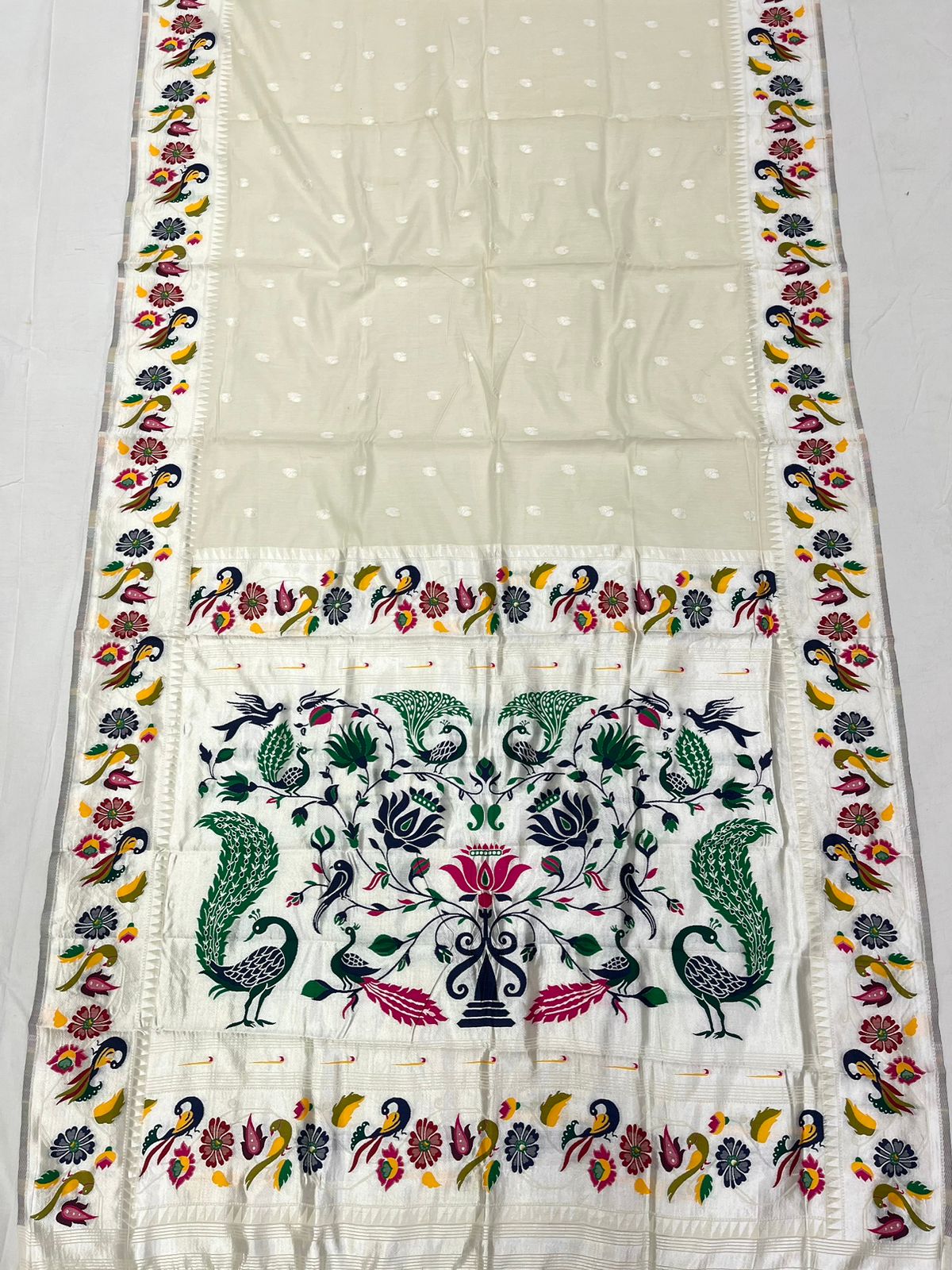 Peacock Border Saree