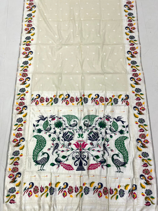 Peacock Border Saree