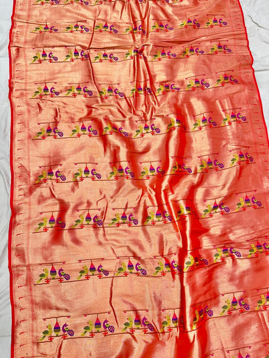 Allover Paithani Brocket Fabric