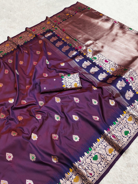 Tanishka Banarasi Soft Silk Saree