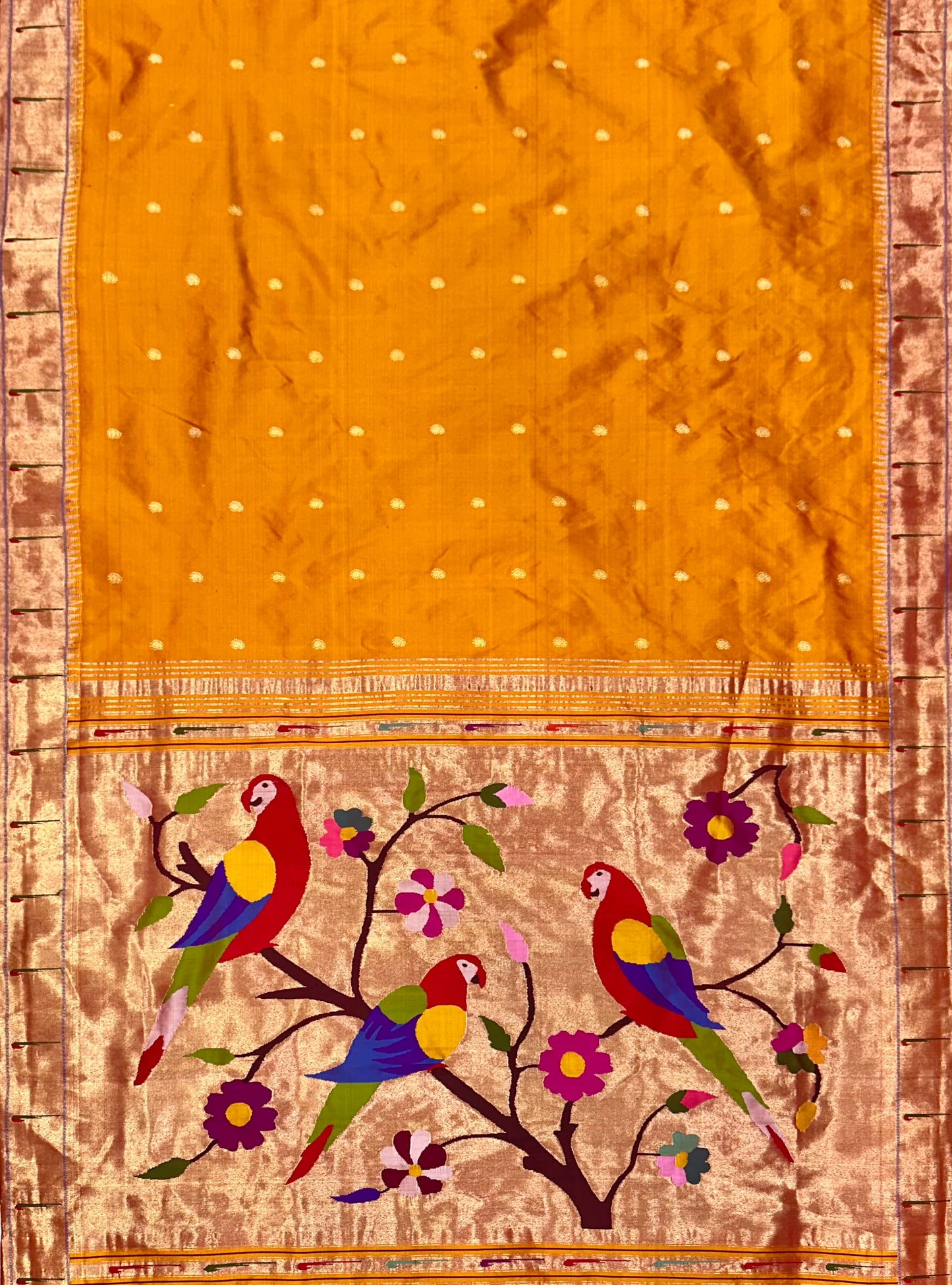 Single Muniya Border Paithani Saree