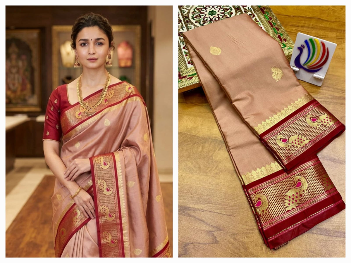 Peacock Paithani saree