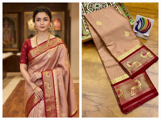 Peacock Paithani saree