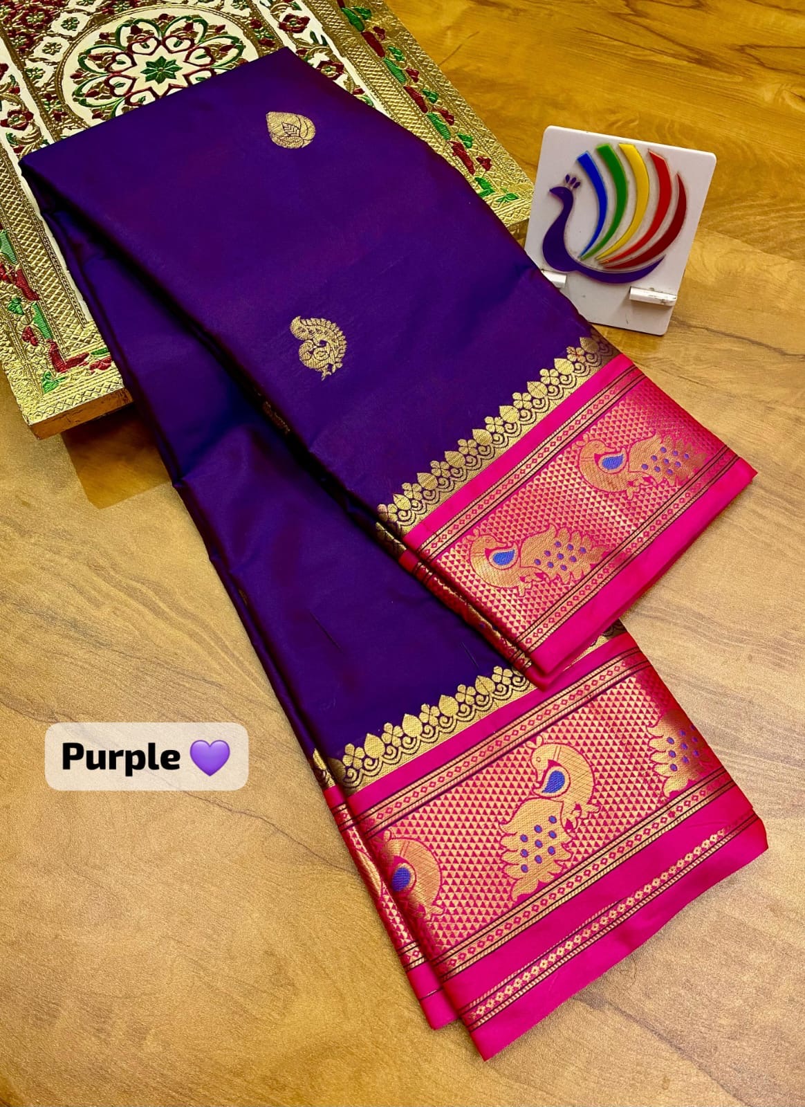 Peacock Paithani saree
