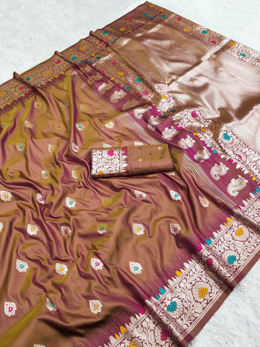 Tanishka Banarasi Soft Silk Saree