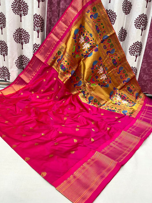 New Kadiyal Border Paithani Saree