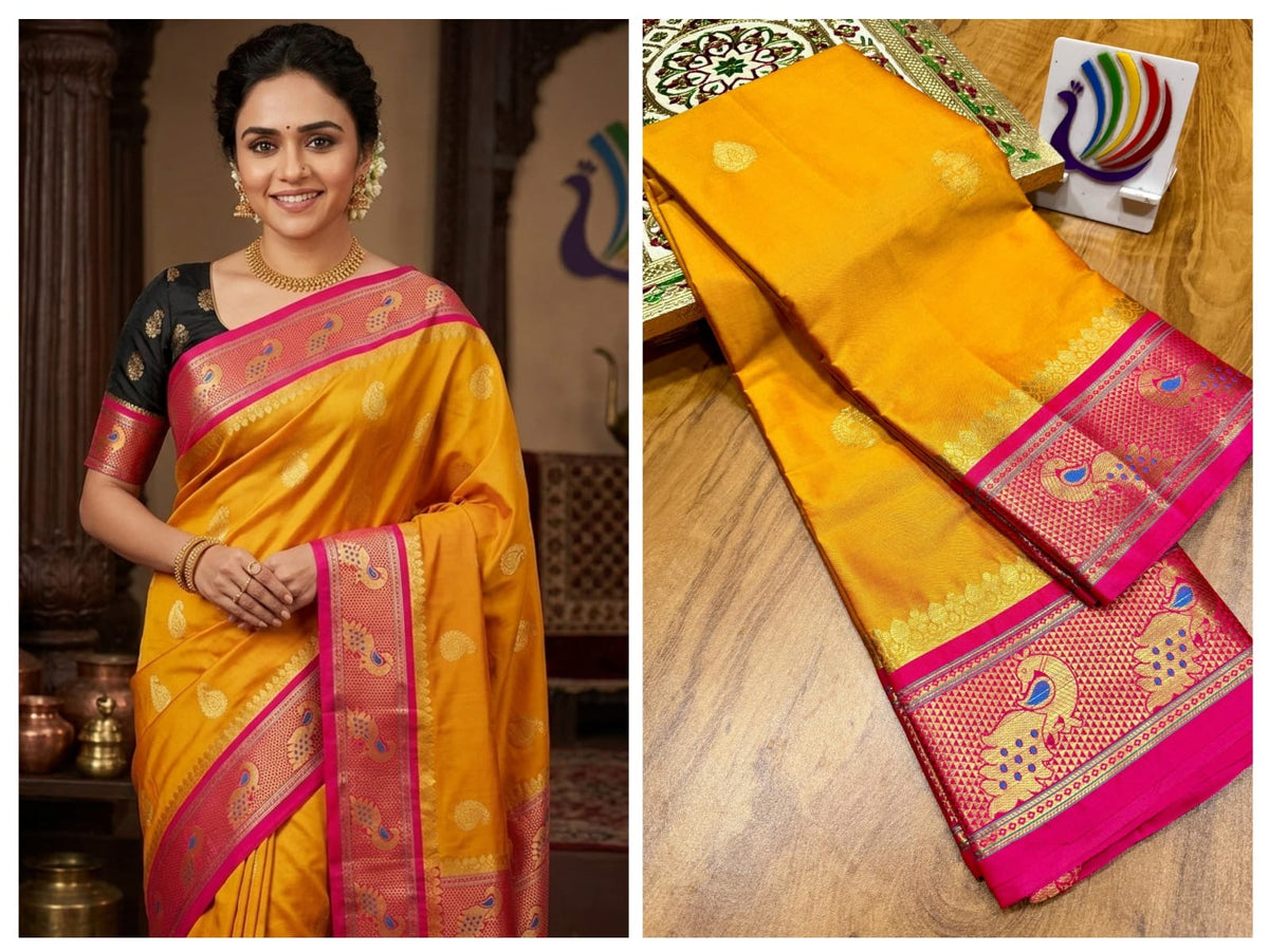 Peacock Paithani saree