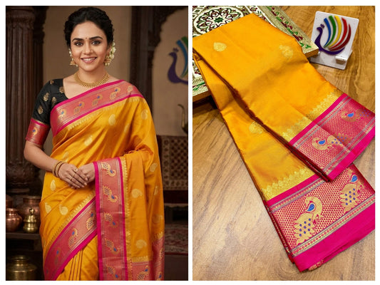 Peacock Paithani saree