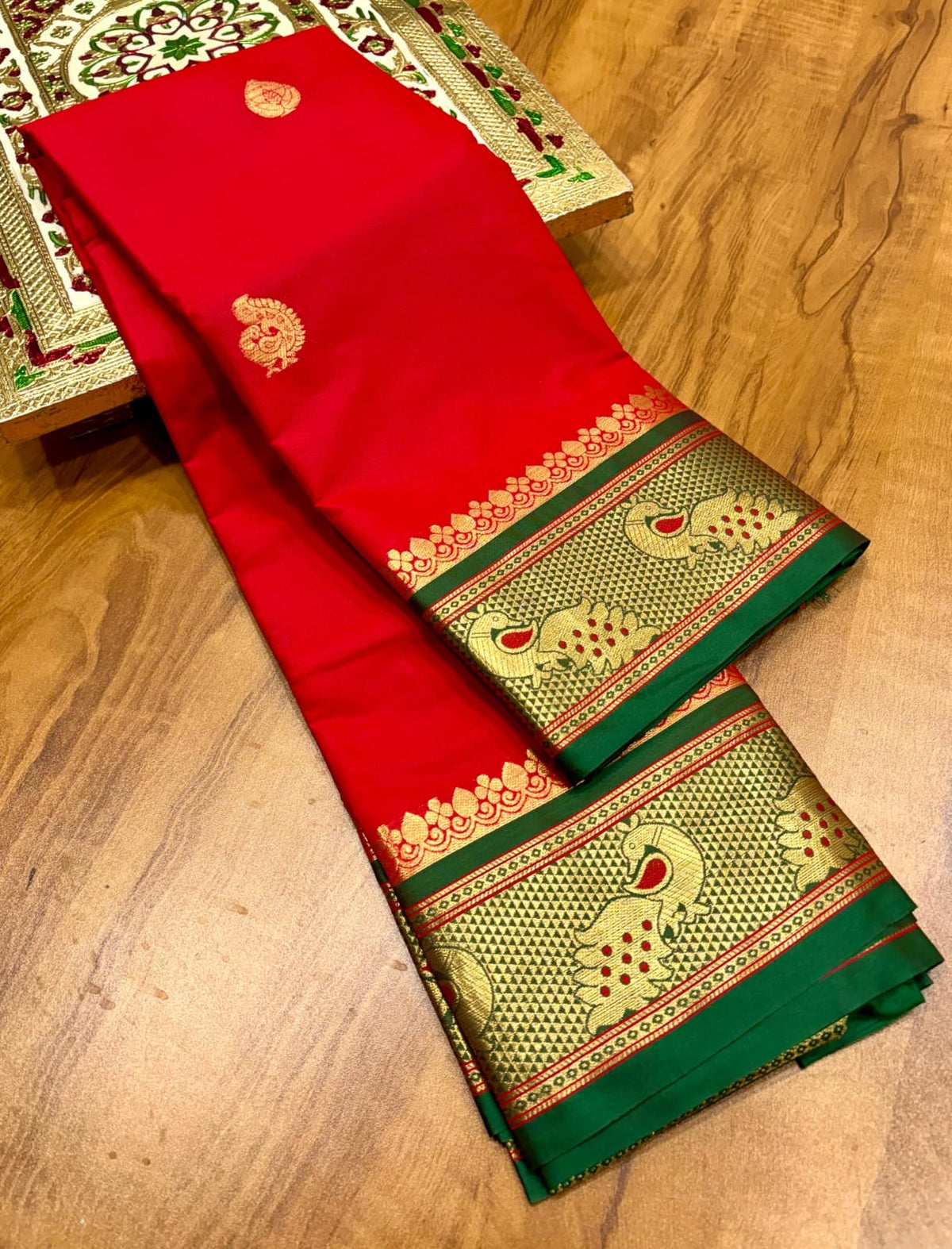 Peacock Paithani saree