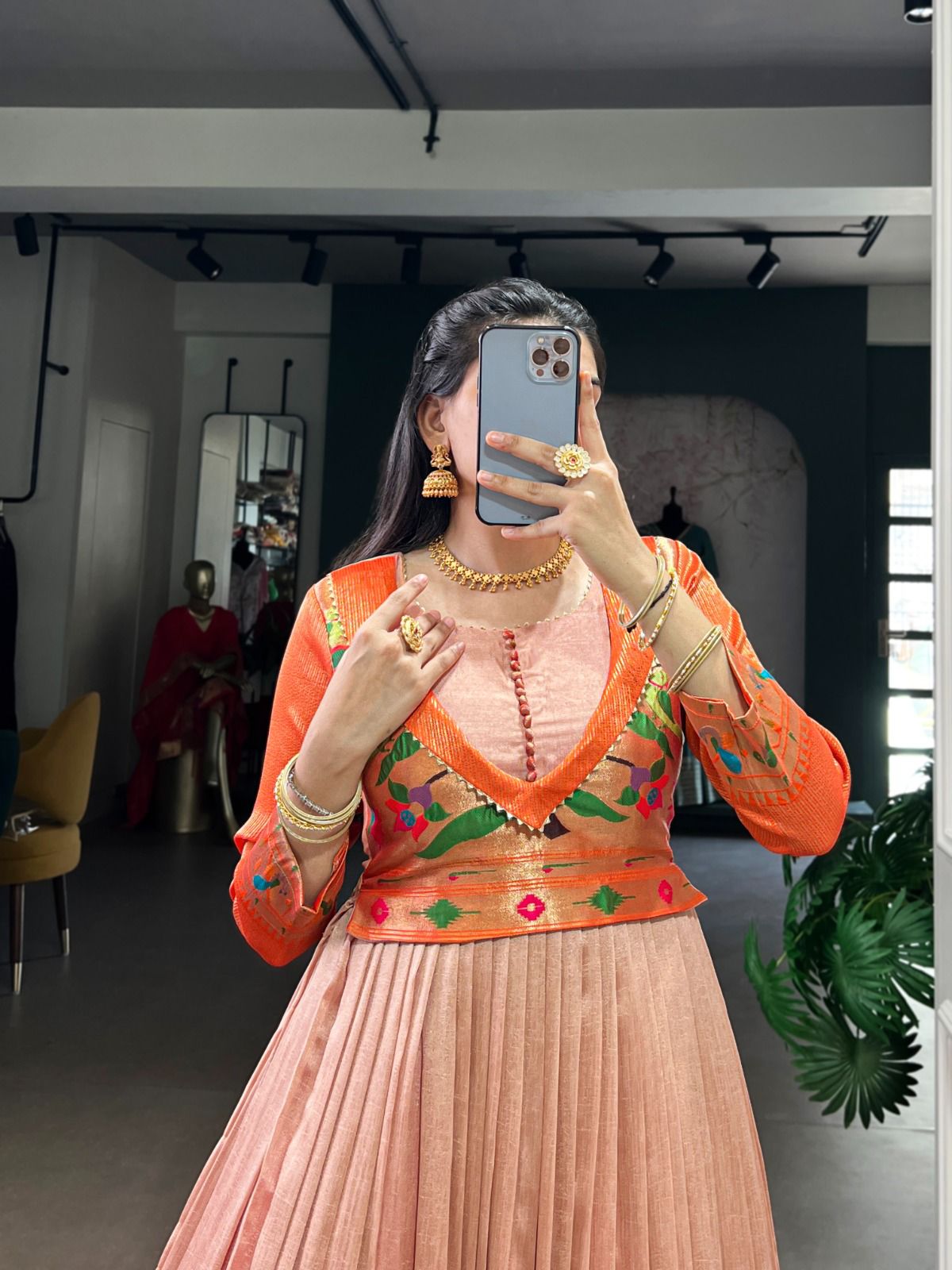 Paithani Long Dress