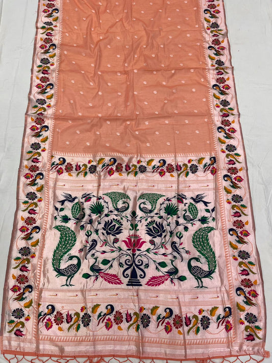 Peacock Border Saree