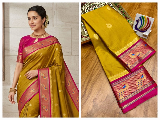 Peacock Paithani saree