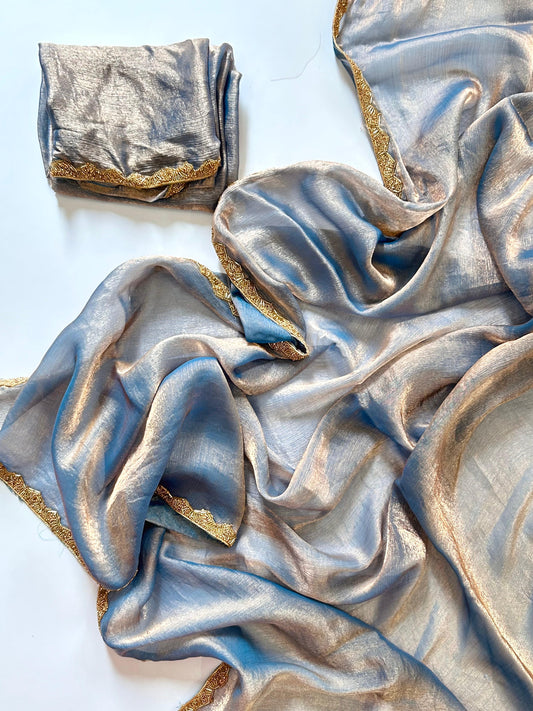 Golden Tissue Saree