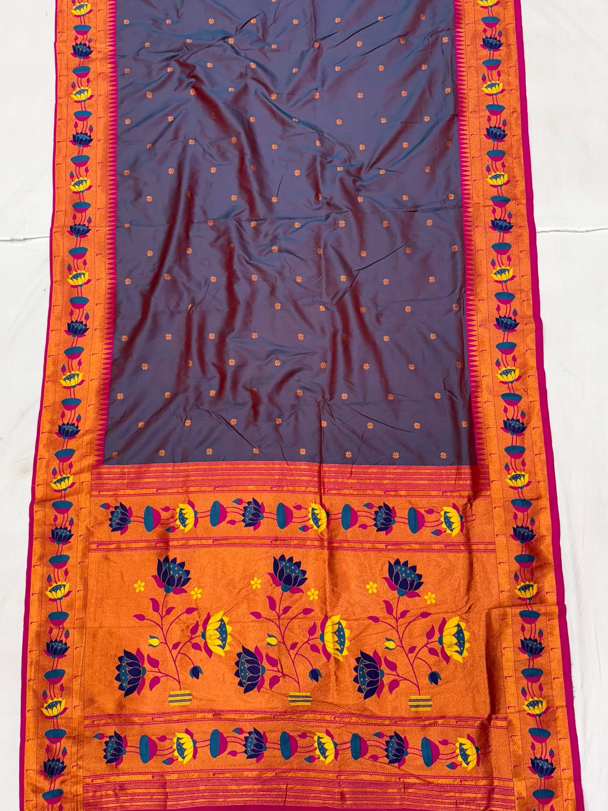 Lotus Soft Silk Paithani