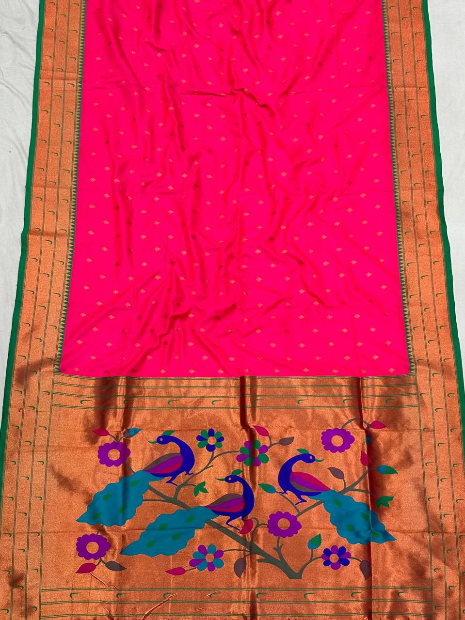Triple Muniya paithani