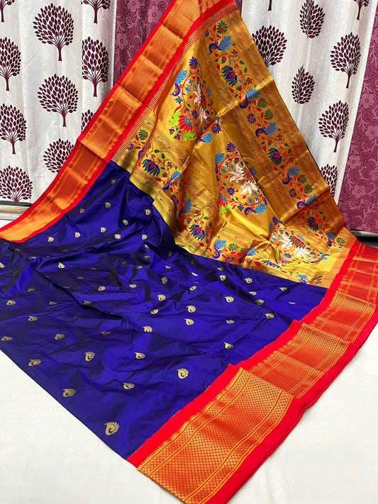 New Kadiyal Border Paithani Saree