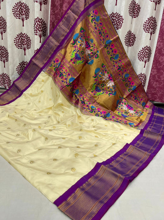 New Kadiyal Border Paithani Saree