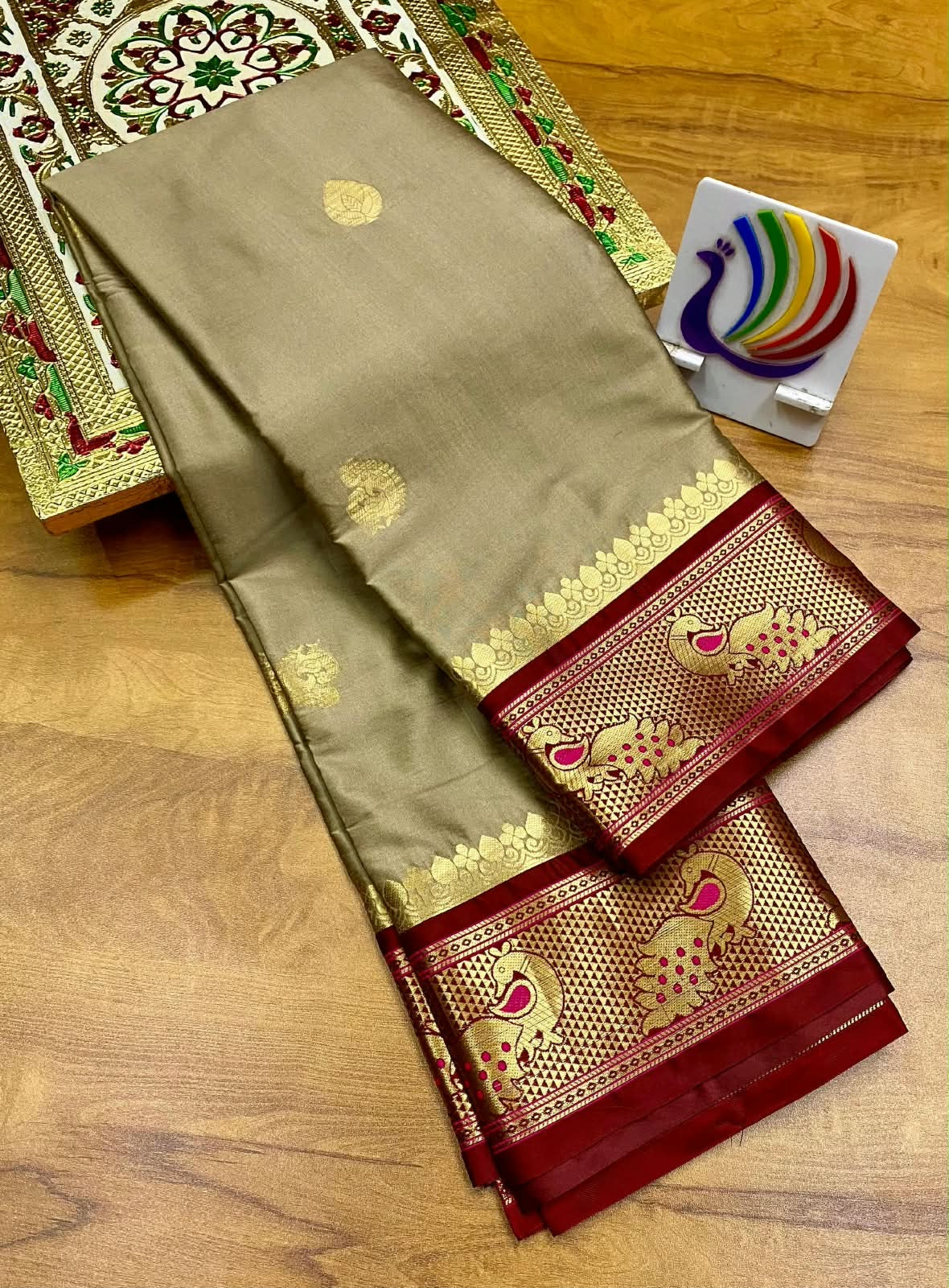 Peacock Paithani saree