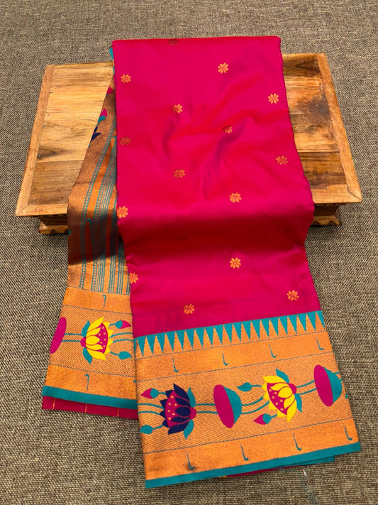 Lotus Soft Silk Paithani