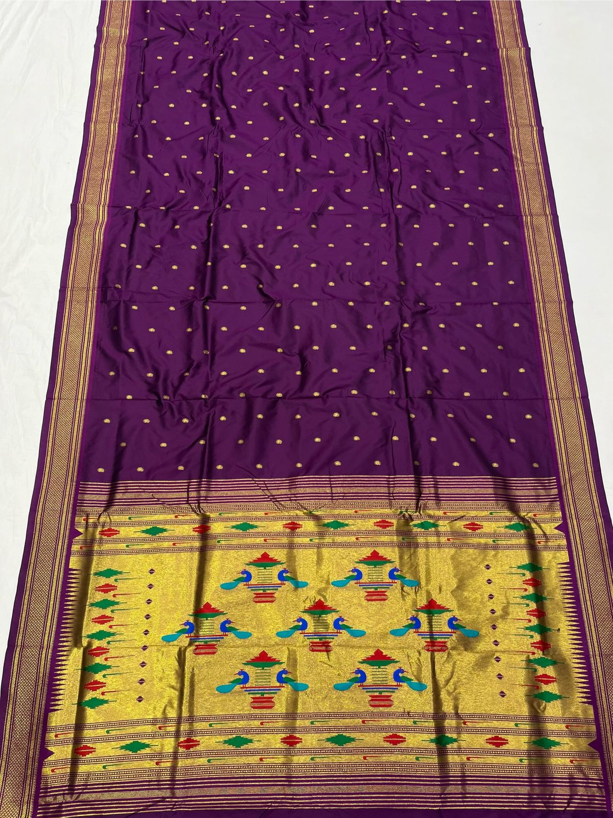 Double Pallu Saree Soft Silk