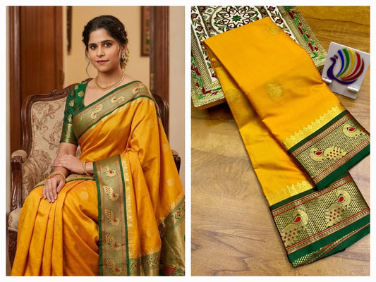 Peacock Paithani saree