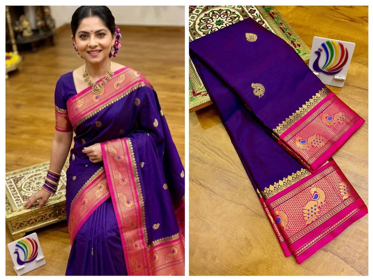 Peacock Paithani saree