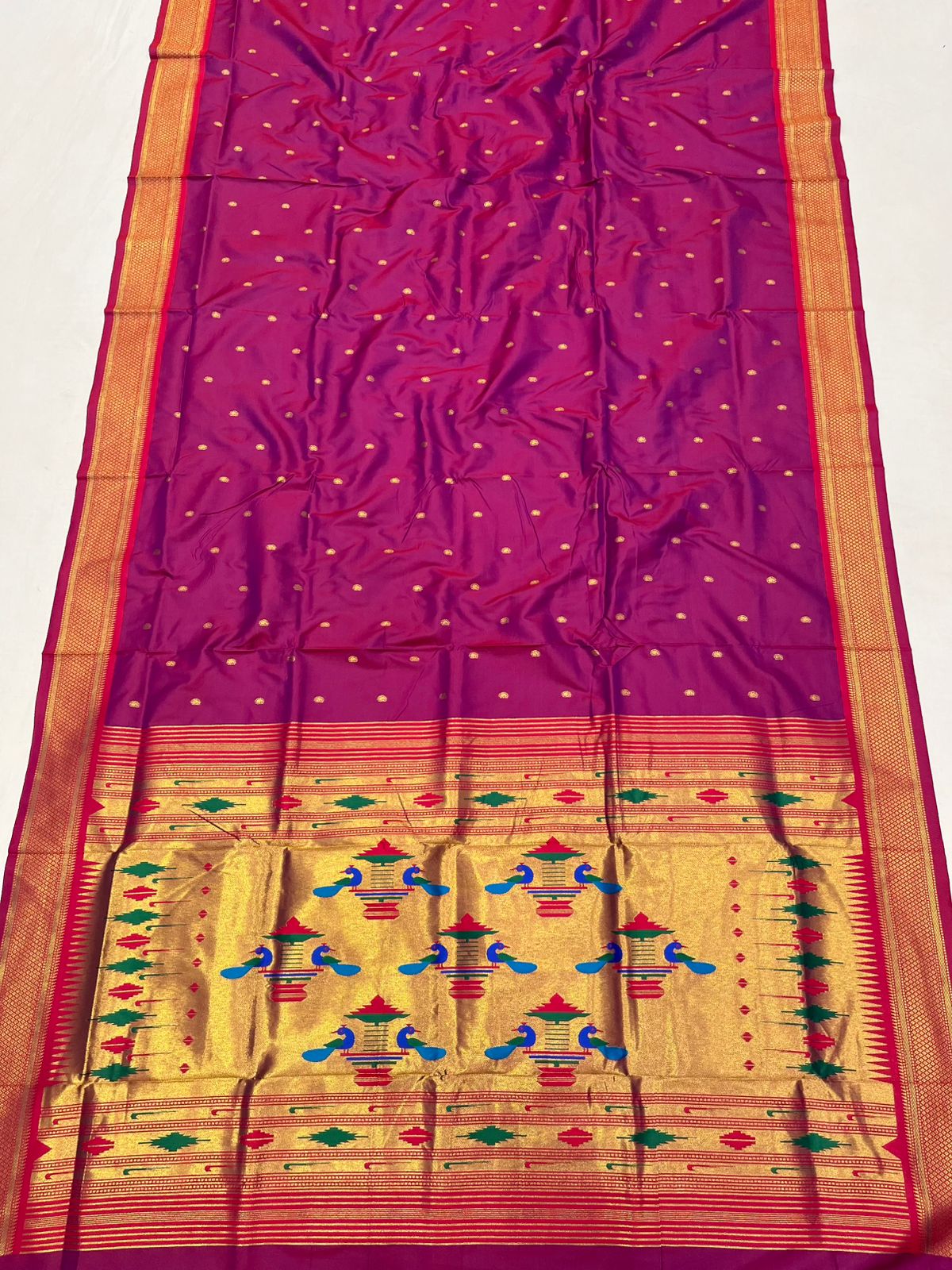 Double Pallu Saree Soft Silk