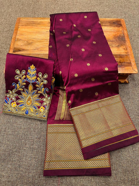 Kalanjali Paithani with Designer Blouse Pis