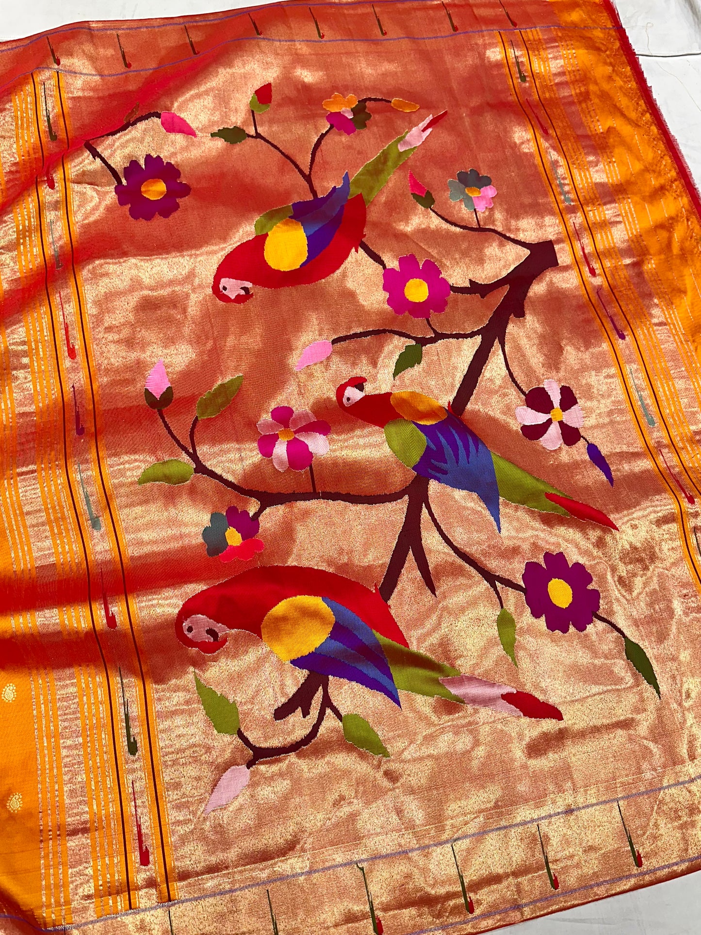 Single Muniya Border Paithani Saree