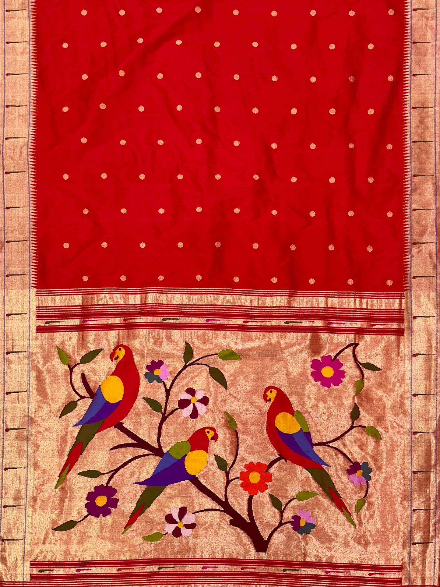 Muniya Border Paithani Saree