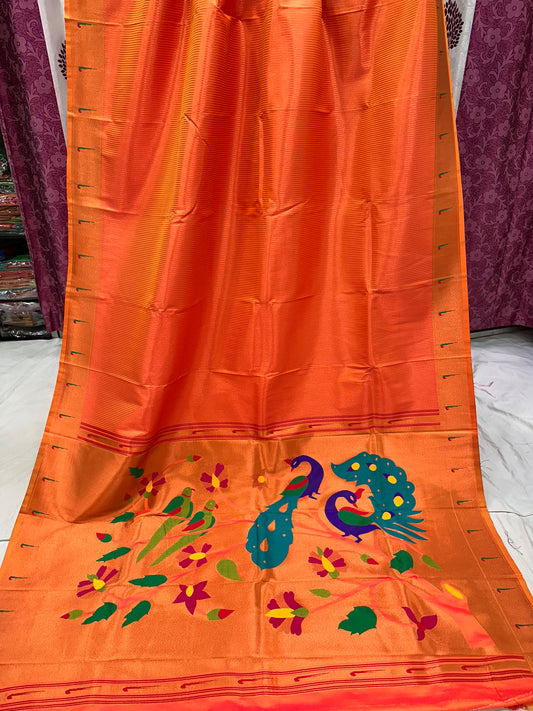 Lining Muniya paithani