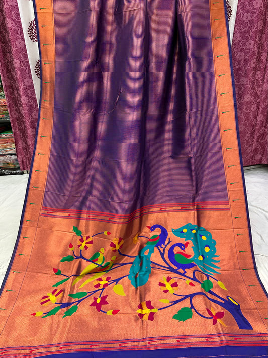 Lining Muniya paithani